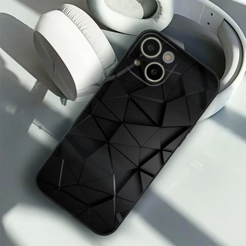 Premium Carbon Fiber Phone Case for iPhone 17, 17 Pro, 16 Pro, 15 Pro Max, 14 Pro, 12 Pro, 15 Plus, and 13 Pro Max Mini - Black Cover