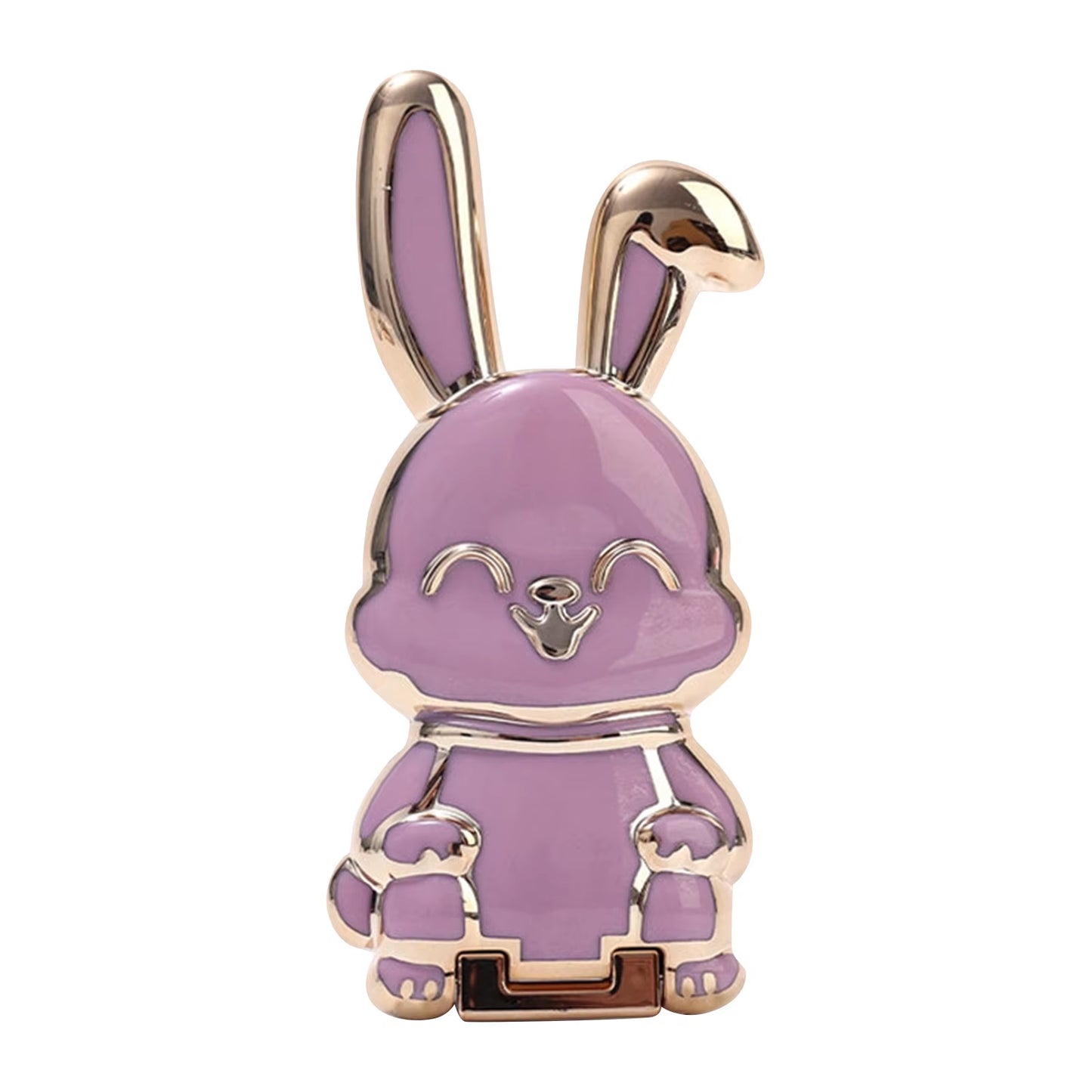Foldable Bunny Phone Stand -  Portable Holder for Mobile Devices, Ideal Desk Accessory for Office and Home Decor