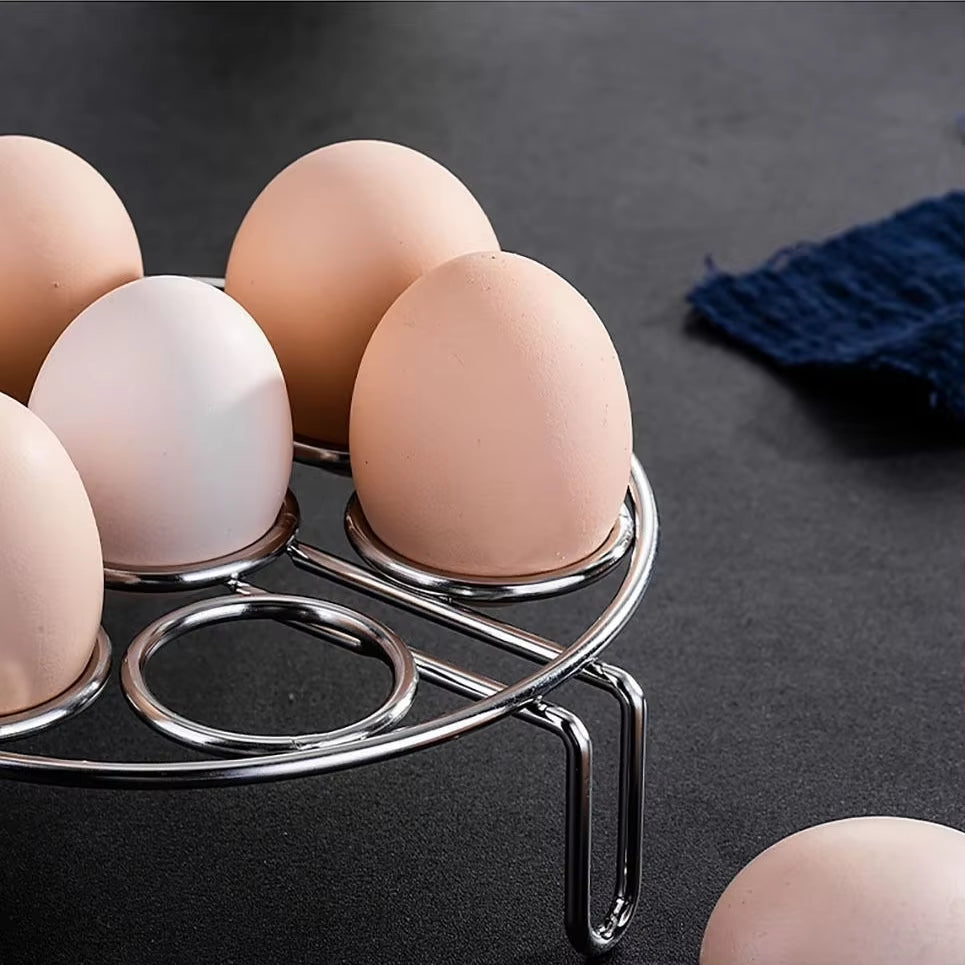 Tripod Egg Steaming Rack Stainless Steel Multifunctional Steaming Tray Holder Thickened Household Insulated Shelf