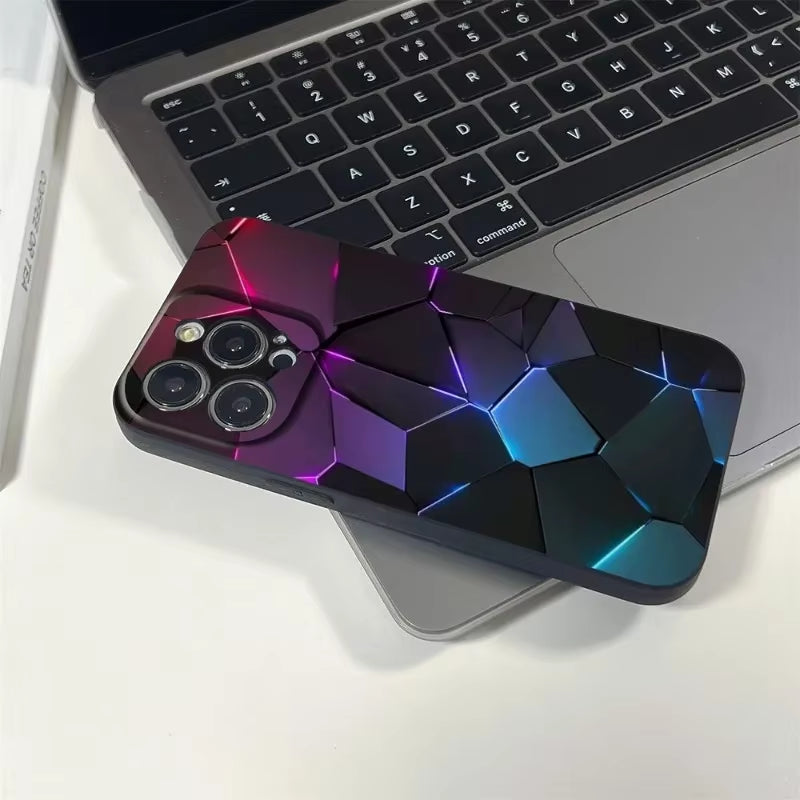 Premium Carbon Fiber Phone Case for iPhone 17, 17 Pro, 16 Pro, 15 Pro Max, 14 Pro, 12 Pro, 15 Plus, and 13 Pro Max Mini - Black Cover