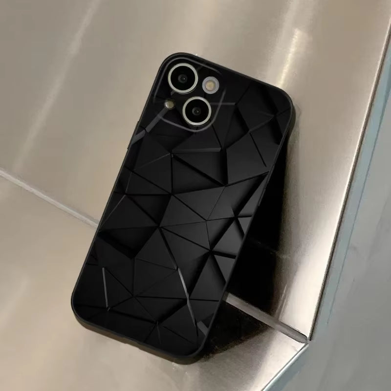 Premium Carbon Fiber Phone Case for iPhone 17, 17 Pro, 16 Pro, 15 Pro Max, 14 Pro, 12 Pro, 15 Plus, and 13 Pro Max Mini - Black Cover