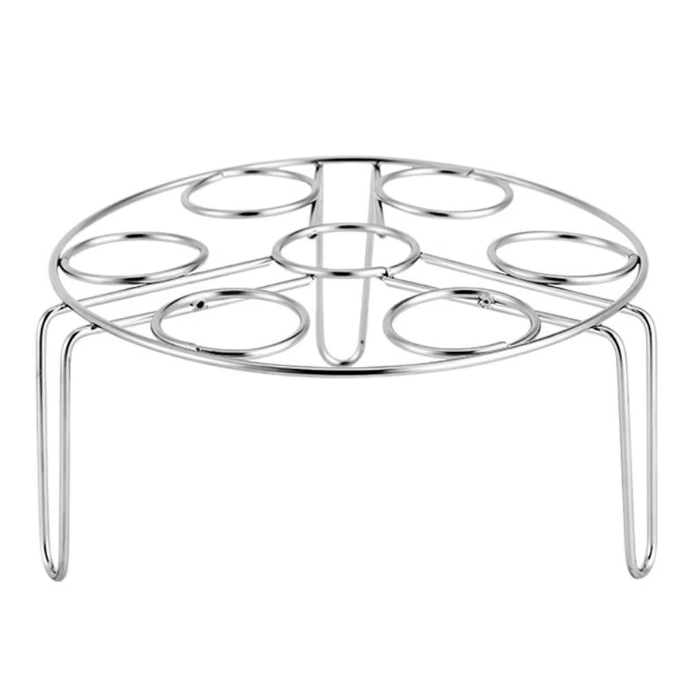 Tripod Egg Steaming Rack Stainless Steel Multifunctional Steaming Tray Holder Thickened Household Insulated Shelf