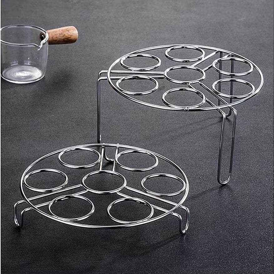 Tripod Egg Steaming Rack Stainless Steel Multifunctional Steaming Tray Holder Thickened Household Insulated Shelf
