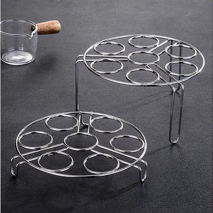 Tripod Egg Steaming Rack Stainless Steel Multifunctional Steaming Tray Holder Thickened Household Insulated Shelf