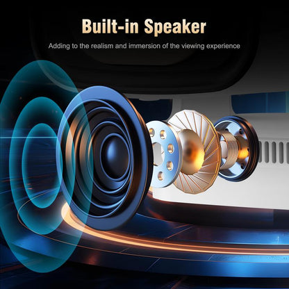 [US Warehouse] Magcubic Auto Focus HY310 Projector 330ANSI Google Assistant 4K Decode Native 1080P BT5.4 WIFI6 Android 11 Built-In Speaker Allwinner H713 180° Flexible 130"Screen 60Hz Reflash Home Cinema Mini Portable Projector Wireless Local