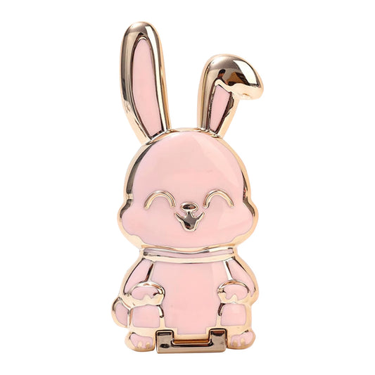 Foldable Bunny Phone Stand -  Portable Holder for Mobile Devices, Ideal Desk Accessory for Office and Home Decor