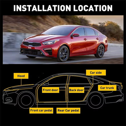 8M Double Layer Car Door Rubber Seal Strips Seal Adhesive Sticker Window Engine Cover Door Trunk Noise Insulation Weatherstrip